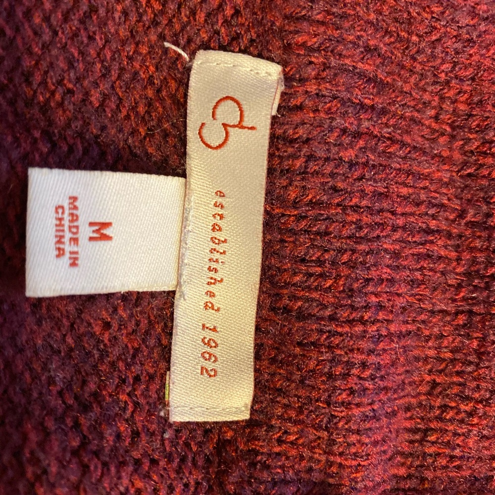 Dress Barn burgundy cardigan M - Picture 4 of 6